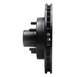 Chevrolet S10 Blazer Brake Rotor (1) - Front Left - R1 Concepts - Drilled & Slotted - Black - `91-`03